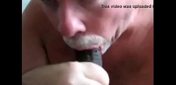  Mature White Guy Milking BBC 4 Cum